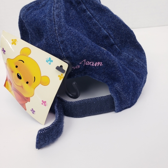 Disney Winnie the Pooh Varsity Denim Strap Back Baseball Cap - Picture 6 of 7